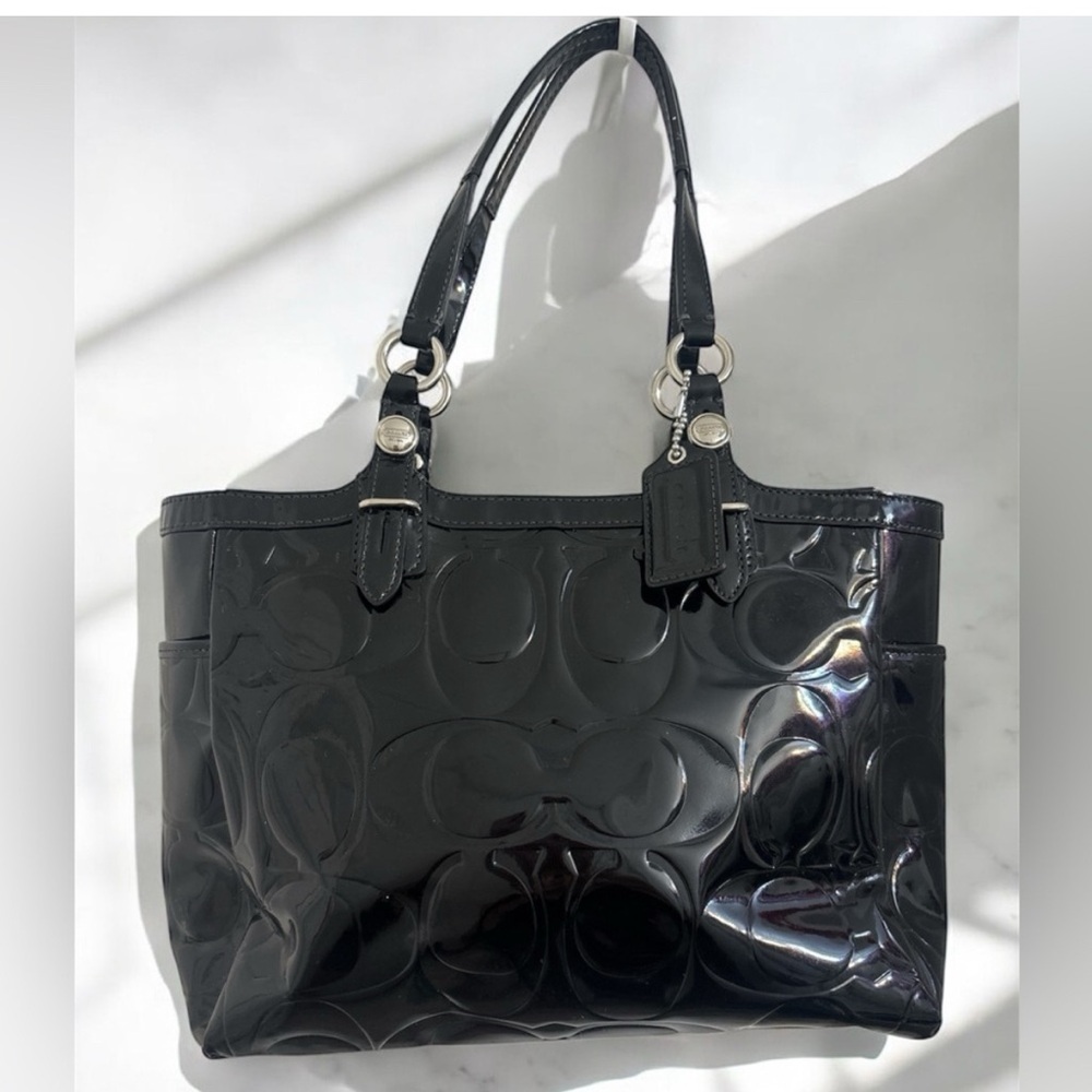 Coach Black Tote Bag Elegant - Picture 1 of 8